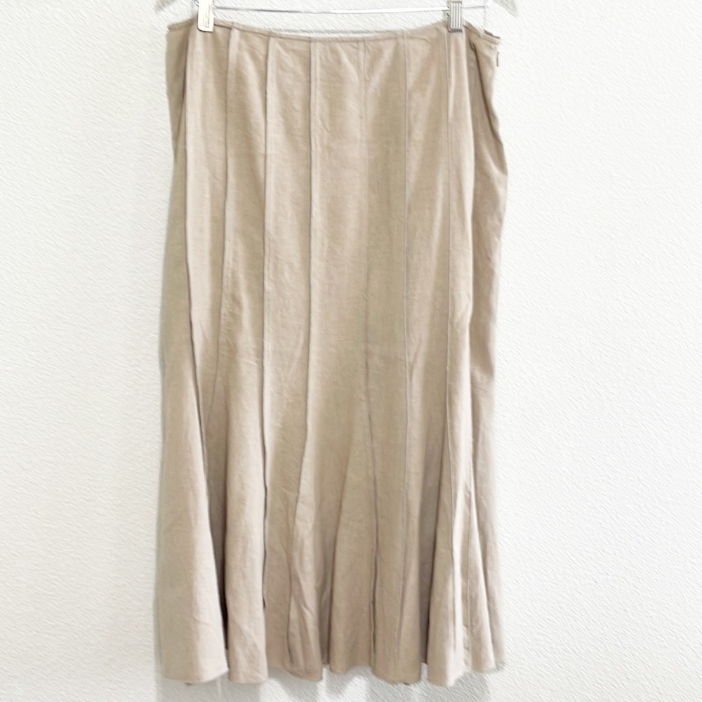 NWT Dalia Collection LINEN Skirt Size 12